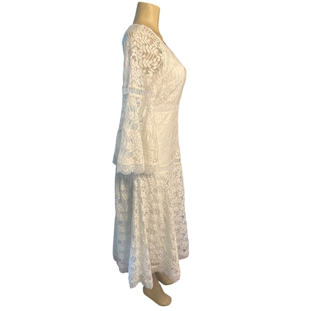 Women S 4 Eshakti Wayward Fancies White Lace Wedding Bridal Gown Dress View 6